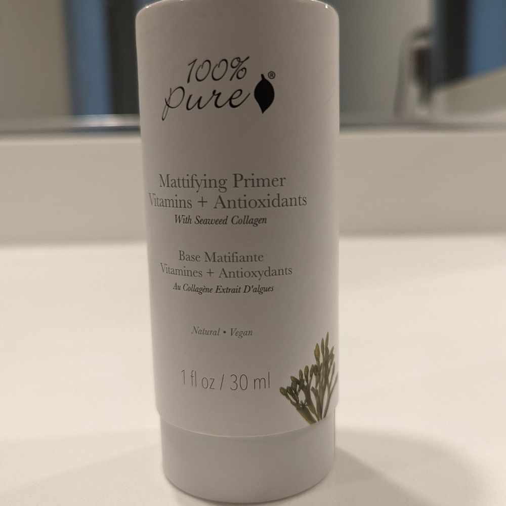 100% PURE Mattifying Face Primer Plumping Makeup Base & Moisturizer